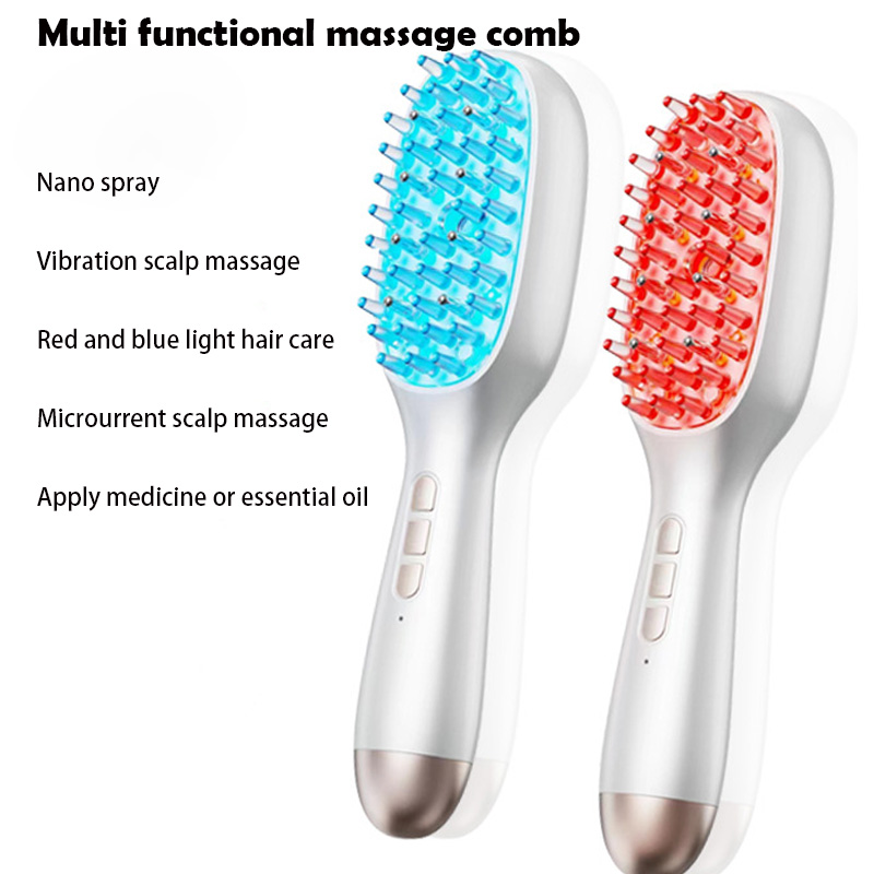 Scalp Massager Electric - Sisir Pijat Semprotan Elektrik Lampu Merah