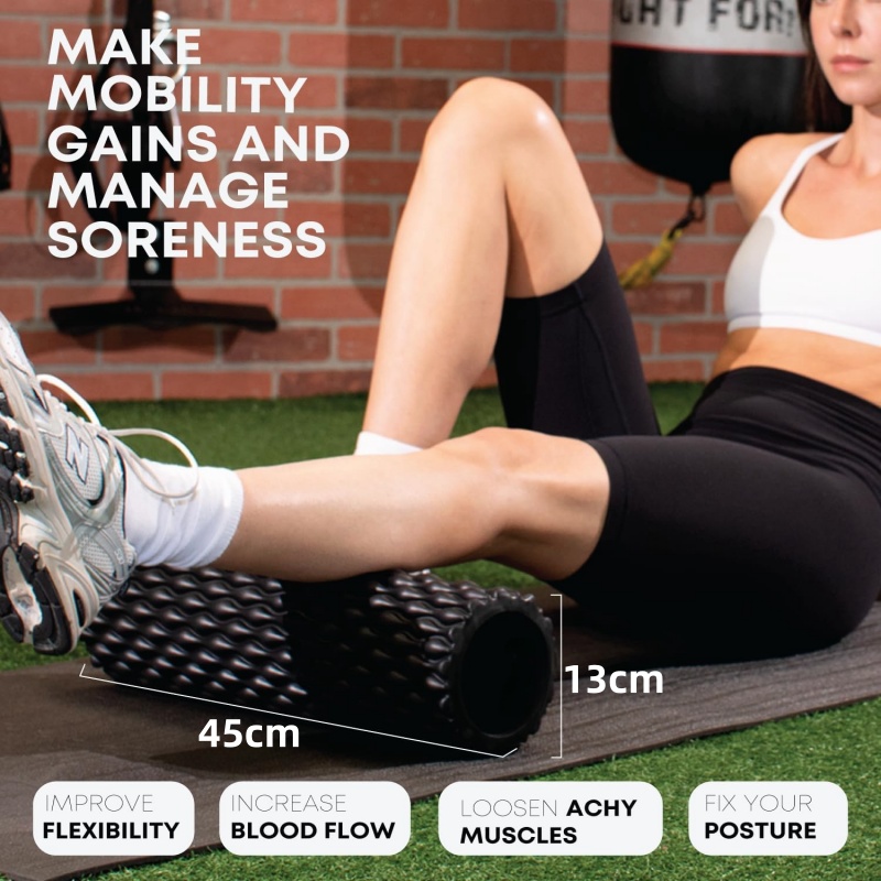 Rol busa bertekstur untuk pija - Foam Roller Trigger Point ulasan dan harga