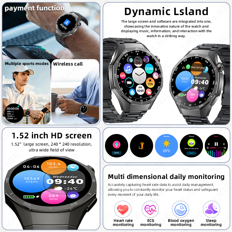 Jam Tangan Pintar LIGE ECG Unt - Health Wellness Trends 2026 ulasan dan harga