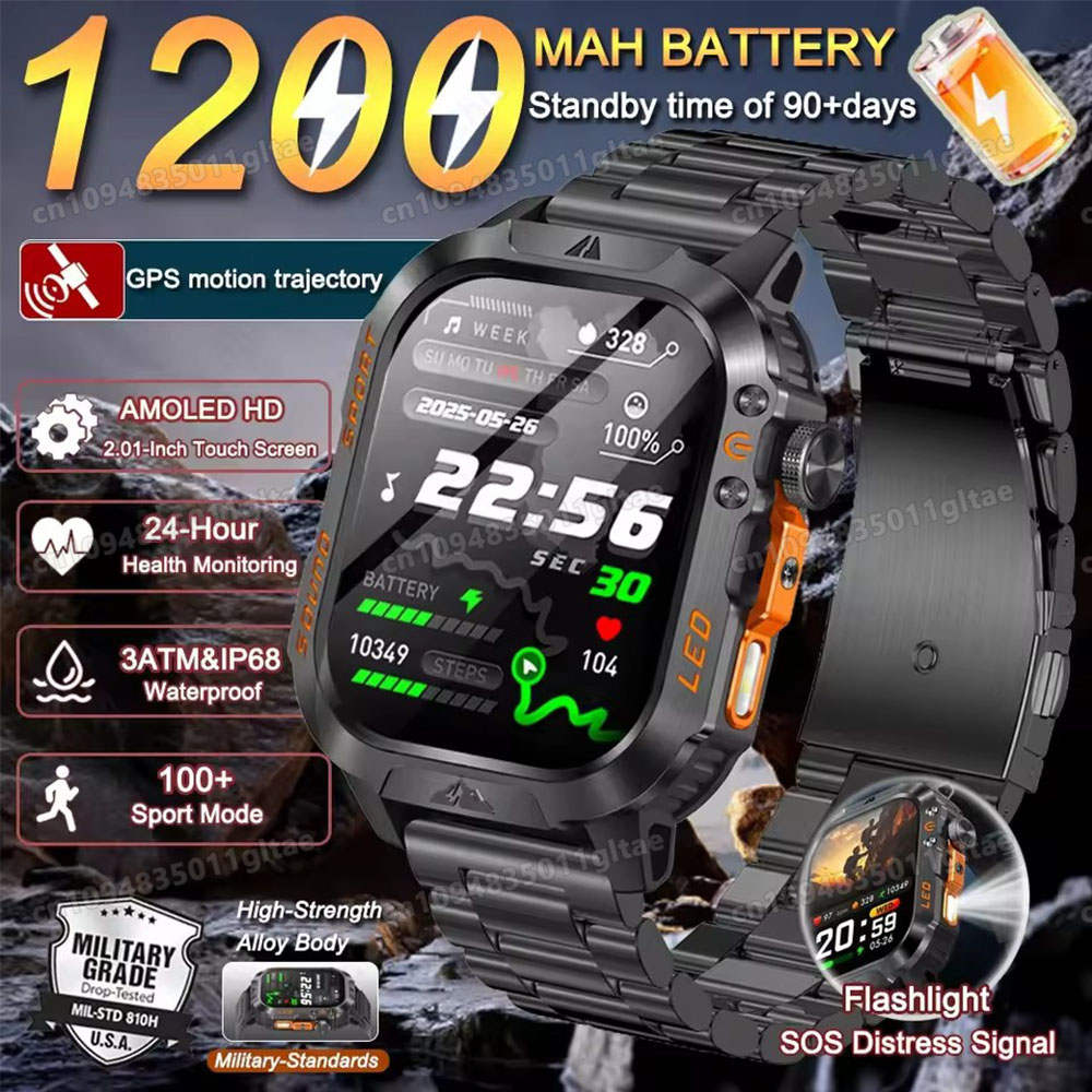 Jam Tangan Pintar Militer Baru - Health Wellness Trends 2026 ulasan dan harga