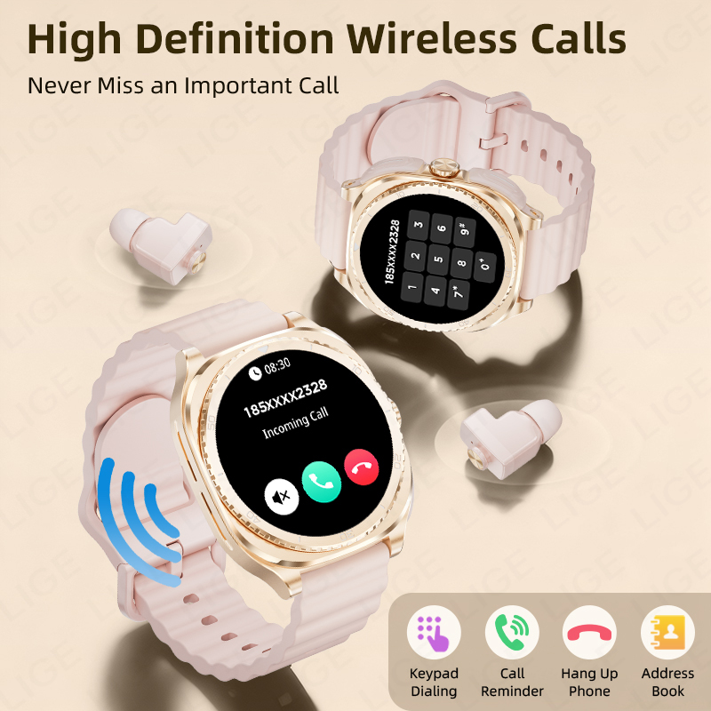 LIGE 2 In 1 TWS Headset Smart  - Health Wellness Trends 2026 ulasan dan harga