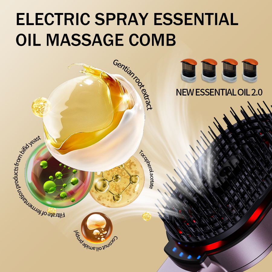 Sisir pijat 4-in-1 sisir rambu - Scalp Massager Electric ulasan dan harga