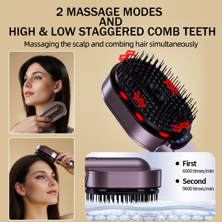 Sisir pijat 4-in-1 sisir rambu - Scalp Massager Electric ulasan dan harga
