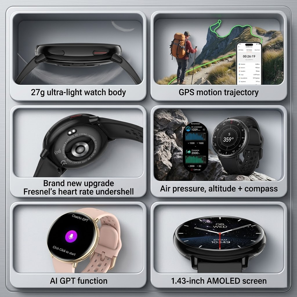 Jam Tangan Pintar HD21 1.43 In - Health Wellness Trends 2026 ulasan dan harga